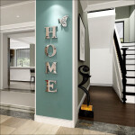 Letter Signs Acrylic Mirror Wall Stickers Home Wall Decoration