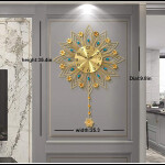 Luxury Large Battery Operated Modern Wall Clocks for Living Room Decor