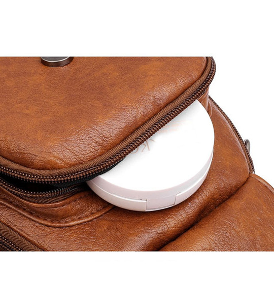 Vintage Soft Leather Shoulder Bags for Women Large Capacity Female Handbag Double Compartment Crossbody Bags Lady Small