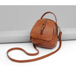 Vintage Soft Leather Shoulder Bags for Women Large Capacity Female Handbag Double Compartment Crossbody Bags Lady Small