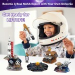 3D Puzzles for Kids 6-in-1 Set – Outer Space Toys for 5+ Year Old Boys and Girls – Solar System, Saturn, Apollo, Curios