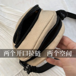 Lovely Women Canvas Shoulder Bag Handbags Korean Mini Student Phone Bag Cartoon Printing Small Crossbody Bags Casual Lad