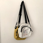 Lovely Women Canvas Shoulder Bag Handbags Korean Mini Student Phone Bag Cartoon Printing Small Crossbody Bags Casual Lad