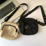 Lovely Women Canvas Shoulder Bag Handbags Korean Mini Student Phone Bag Cartoon Printing Small Crossbody Bags Casual Lad