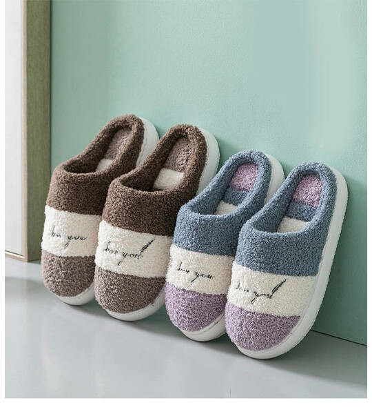 Women Men Winter Bedroom Shoes