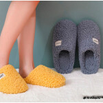 Women Soft Plush Cotton Home Slippers