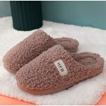 Women Soft Plush Cotton Home Slippers