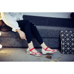 Womens Cotton Fabric Flat Shoes