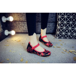 Womens Cotton Fabric Flat Shoes
