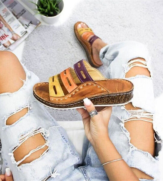 Womens Flip Flops Fashion Wedge Summer Sandals