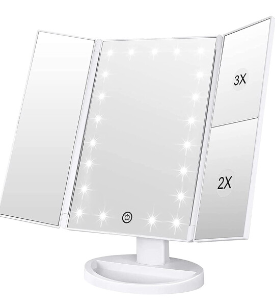 Lighted Makeup Mirror with 21 LED Lights For Home Decor