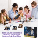 3D Puzzles for Kids 6-in-1 Set – Outer Space Toys for 5+ Year Old Boys and Girls – Solar System, Saturn, Apollo, Curios